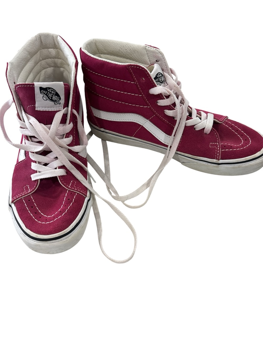 VINTAGE Y2K VAN SK8 High Pink Suede High Top Sneakers Men 6.5 Women 8